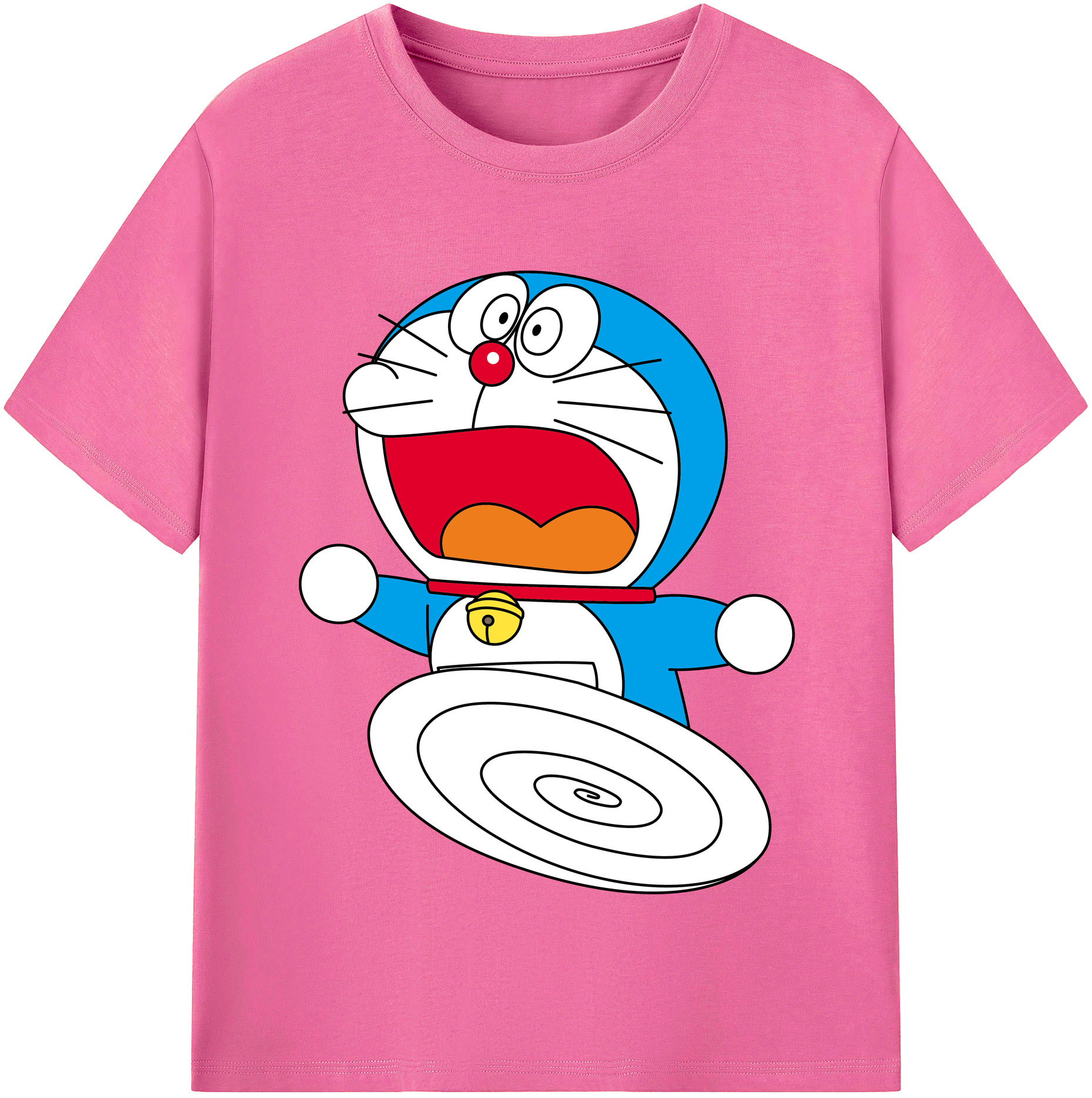 （画像用） ドラえもん Doraemon レディースカジュアルプリントTシャツ（綿100％）
